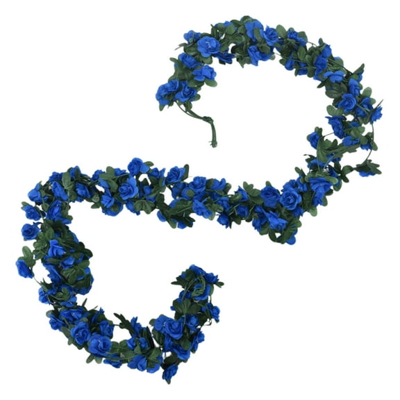 Guanhe 8ft Floral Garland Rose Vines Artificial Flowers, Silk Fake Flower Vines Hanging Rose Ivy for Wedding Arch Garden Background Engagement Ceremony Reception Decor