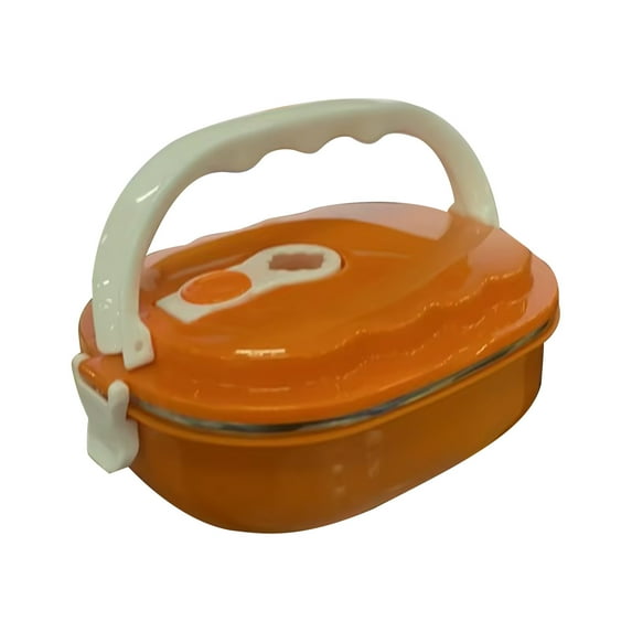 Guanhe Clearance 900ml Lunch Box, Stainless Steel Adult Lunch Containers Portable Leakproof Hot and Cold Food Stackable Bento Box Food Storage for Office Outdoor Travel(1 Layer)