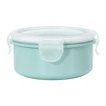 thumbnail image 1 of Guanhe Bento Box Food Storage Containers with Lids, Round Bowls Lunch Box for Fresh Food, Picnic Essentials(Blue), 1 of 2