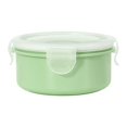 thumbnail image 1 of Guanhe Bento Box Food Storage Containers with Lids, Round Bowls Lunch Box for Fresh Food, Picnic Essentials(Green), 1 of 2