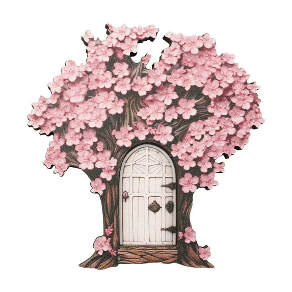 Guanhe Fairy Door Yard Art Sculpture Decoration for Boy/Girls Room, Wall and Trees outdoor Garden Porch Yard Decor Christmas Gifts