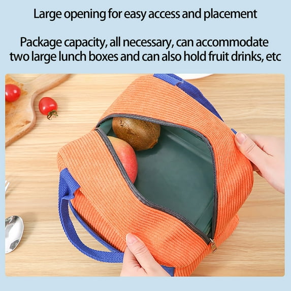 Guanhe Lunch Bag Bento Insulated Bag Outdoor Picnic Bag Leakproof Lunchbox for Work Office Picnic Beach