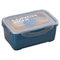 Guanhe Clearance Lunch Box, Large Capacity Stainless Steel Adult Lunch Containers Portable Leakproof Hot and Cold Food Bento Box Food Storage for Office Outdoor Travel,Blue