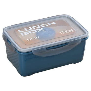 Guanhe Clearance Lunch Box, Large Capacity Stainless Steel Adult Lunch Containers Portable Leakproof Hot and Cold Food Bento Box Food Storage for Office Outdoor Travel,Blue