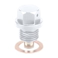 thumbnail image 1 of Guanhe M12x1.5 Magnetic Oil Drain Plug with Neodymium Magnet and Gasket Fits for Most Car, Car Accessories Tool Set(Aluminum), 1 of 7