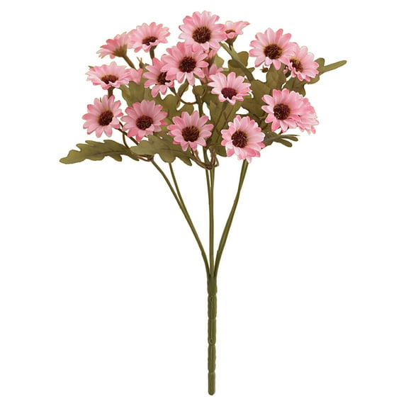 Outdoor Plants Artificial Flowers Bouquets for Home Vase Decor, Silk Daisy Plastic Fake Flower Party Table Centerpieces Decor,Pink
