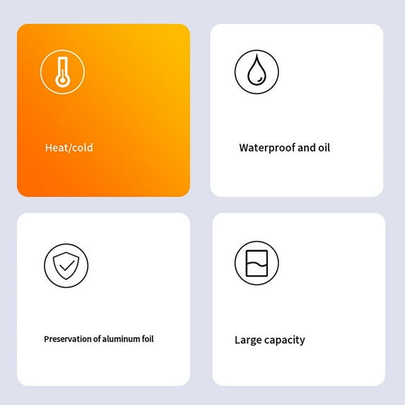 Guanhe Reusable Lunch Box for Men/Women, Insulated Lunch Bag Leakproof Lunchbox for Work Office Picnic Beach