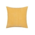 thumbnail image 1 of Guanhe Corduroy Throw Pillow Covers 18''x18'', Couch Bed Sofa Living Room Decorative Soft Solid Square Striped Cushion Cases with Invisible Zipper(Gold), 1 of 2