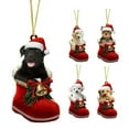 thumbnail image 1 of Guanhe Dachshund Dog Christmas Acrylic Ornament – Cute Puppy in Holiday Stocking, Festive Christmas Tree Decoration, 1 of 4