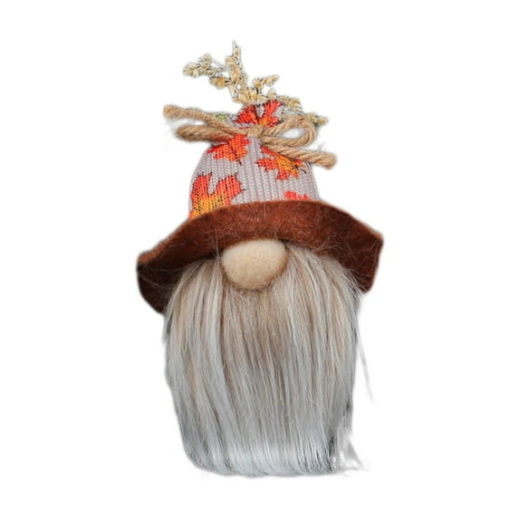 Guanhe Fall Decorations for Home Thanksgiving Gnomes Handmade Dolls with Sunflower & Straw, Autumn Shelf Sitters Figurines Gift Harvest Indoor Front Porch Tabletop Decor