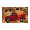 thumbnail image 1 of Guanhe Fall Doormats for Front Door, Fall Pumpkin Car Print Kitchen Welcome Mats Floor Rugs for Thanksgiving Decor 24x16Inch, Brown, 1 of 6
