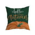 thumbnail image 1 of Guanhe Fall Pillow Covers 18x18 Inch Autumn Thanksgiving Orange Pumpkin Plaid Throw Pillow Covers Fall Rustic Farmhouse Pillowcases for Couch Home Decor, 1 of 8