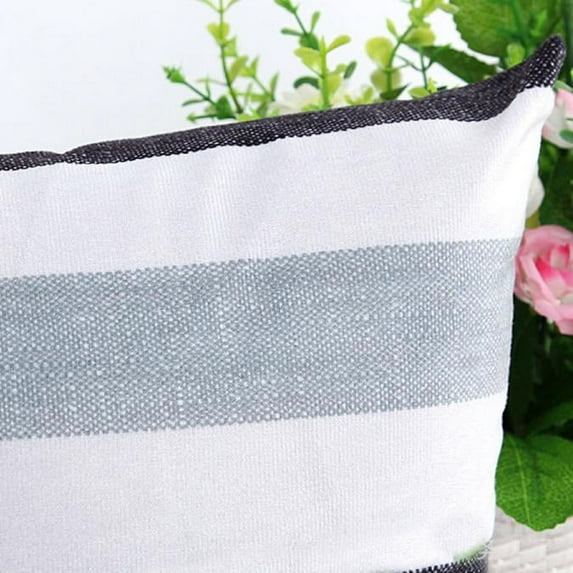 Guanhe Outdoor Decorative & Throw Pillow Covers Stripe Sofa Bed Home Decor Pillow Case Cushion Cover for Living Room 18x18