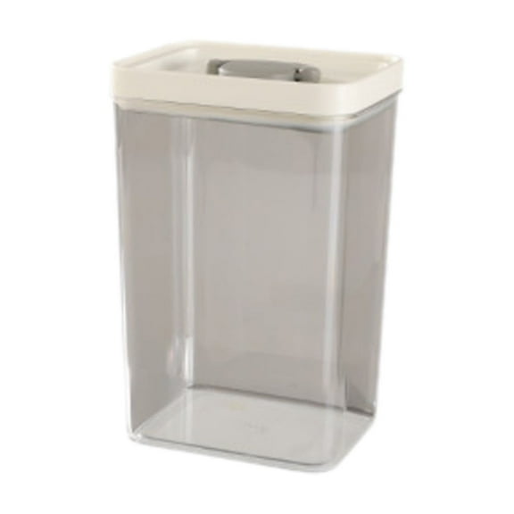 Guanhe Plastic Food Storage Jars 1.6L, Storage Containers Clear Food Canister with Lid Airtight for Serving Tea, Coffee, Flour, Sugar, Spice and More