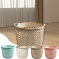 thumbnail image 1 of Guanhe Plastic Laundry Hamper 8Inch, Coffee Laundry Baskets Dorm Storage Portable Dirty Large Hollow Clothes Basket for Bathroom College Dormitory, 1 of 9