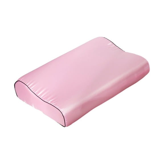 Guanhe Replacement Pillow Case for Contour Pillow, Cloth Pillow Cover for Memory Foam Neck Pillow, Soft Cotton Pillow Protector for Neck Cervical Pillow(Pink)