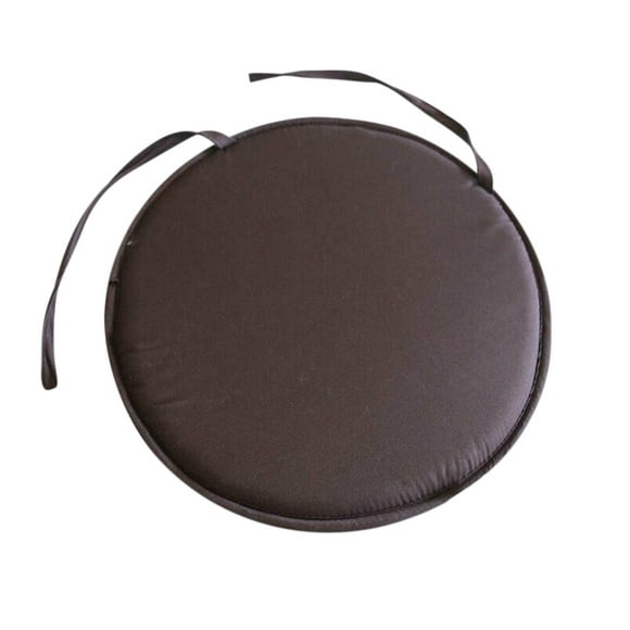 Guanhe Round Cushions indoor/Outdoor, 12'' Circular Waterproof Chair Cushions with Ties, for Garden Dining Patio Office Coffee,Coffee