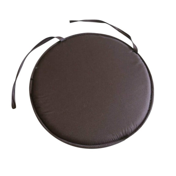 AnuirheiH Round Cushions indoor/Outdoor, 12'' Circular Waterproof Chair Cushions with Ties, for Garden Dining Patio Office Coffee,Coffee