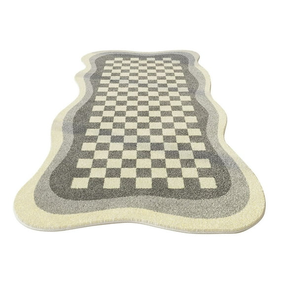 Guanhe Rug 5.3x2 feet, Washable Area Rugs for Living Room Entryway Bathroom Bedroom Office,Ultra Soft Non Slip Rugs,Geometrically Carpet