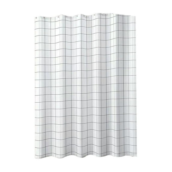 Guanhe Shower Curtain Sets with 6Pcs Shower Curtain Rings, Bathroom Waterproof Shower Curtain Liners Window Curtain 71''x31.5''(No Need To Punch Holes)