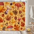 thumbnail image 1 of Guanhe Shower Curtains for Bathroom, Thanksgiving Decorations Outdoor Pumpkin Maple Leaf Waterproof Curtain 35.5''x71'', 1 of 1
