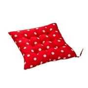 Guanhe Soft Seat Cushions, Polka Dot Print Outdoor Seat Pads Garden Dining Home Office Patio & Outdoor Décor 16x16'',Red