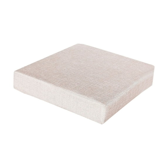 AnuirheiH Square Outdoor Seat Pads, Soft Thick Outdoor Deep Seat Cushions Sponge Core Chair Cushion for Patio, Sofa, Floor,Dining Room,15.7x15.7x1.15'',Gray White