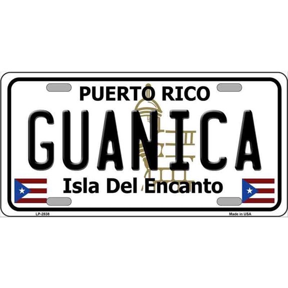 Guanica Puerto Rico License Plate Style Sign