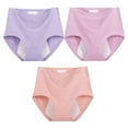 thumbnail image 1 of Guanyst 3 Pack Women's Cotton Underwear High Waisted Full Coverage Ladies Panties (Regular & Plus Size), 1 of 6