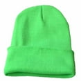 thumbnail image 1 of Guanyst Unisex Knit Beanie Hat Winter Warm Fleece Lined Skull Cap for Men Women - Soft, Comfortable, Stretchy, Classic Style for Daily Wear One Size Green, 1 of 2