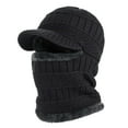 thumbnail image 1 of Guanyst Winter Knitted Hat Warm Cycling Ski Women Windproof Hood Heavyweight Thermal One Size Black, 1 of 5