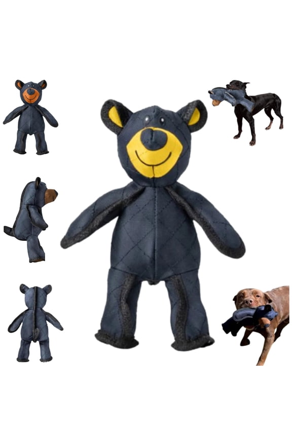 Guaranteed Indestructible Dog Toy, Dura Bear Indestructible Dog Toy, Unbreakable Bear, Unbreaka Bear, Unbreakable Dog Toys, Aggressive Chewers Indestructible Stuffed Plush Dog Squeaky Toy