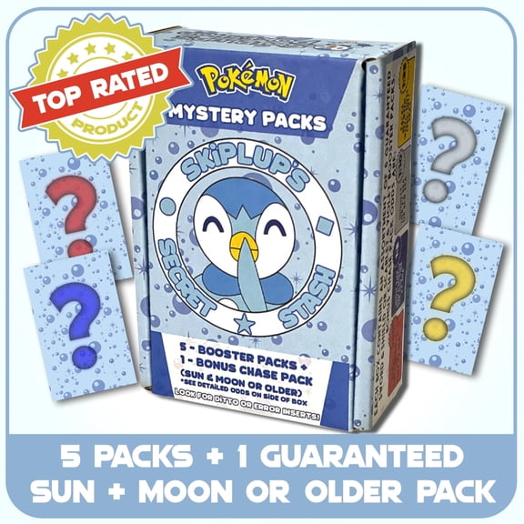 Guaranteed Vintage Pokmon Mystery Pack! (Guaranteed Sun/Moon or Earlier!) Skiplup's Secret Stash Packs