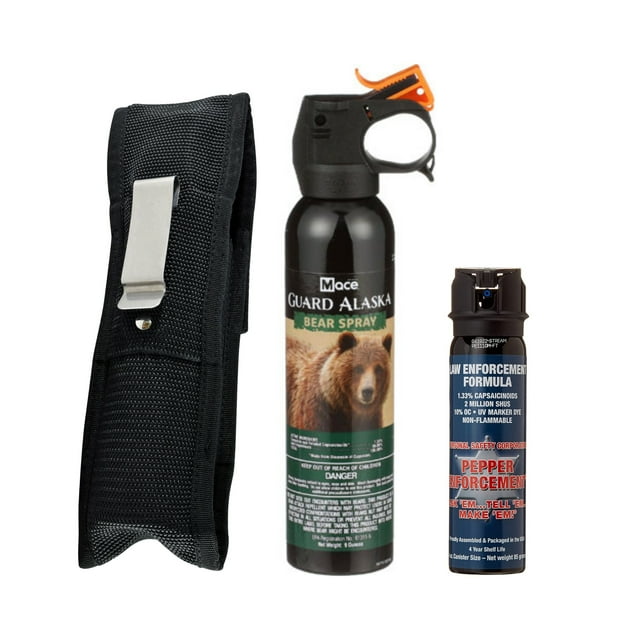 Guard Alaska 9 oz. Bear Repellent w/ Holster & Pepper Enforcement 4 oz