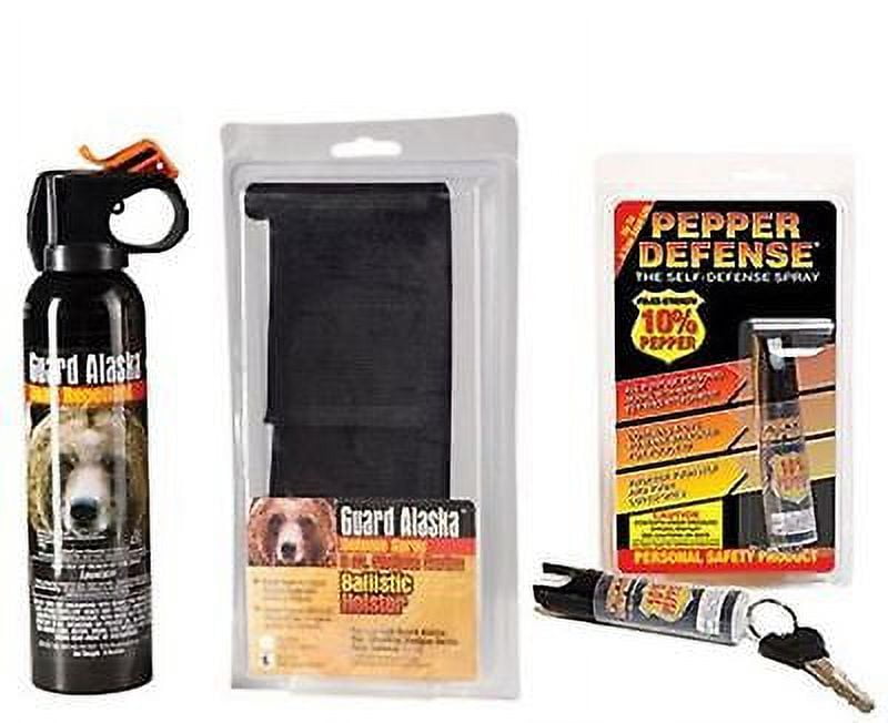 Guard Alaska Bear Repellent with Metal Belt Clip Holster and Bonus
