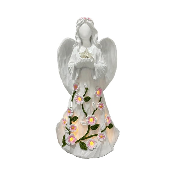 Guard Angel Figurines Night Lights LED Guard Angel Desk Lamp Angel Statues