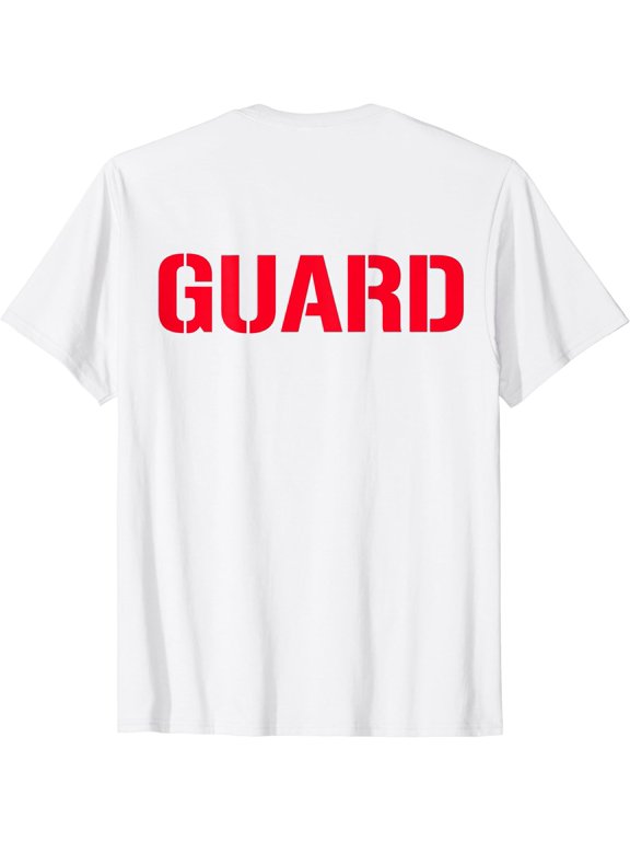 Guard Back Print On Lettering Guard T-Shirt
