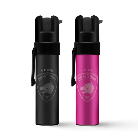 Guard Dog Police Edition Pepper Spray 2 Pack Black & Pink