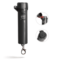 Guard Dog Security Packin' Heat, World’s Smallest Pepper Spray Self Defense for Women with Keychain Snap Clip, Push-Button Safety Cap