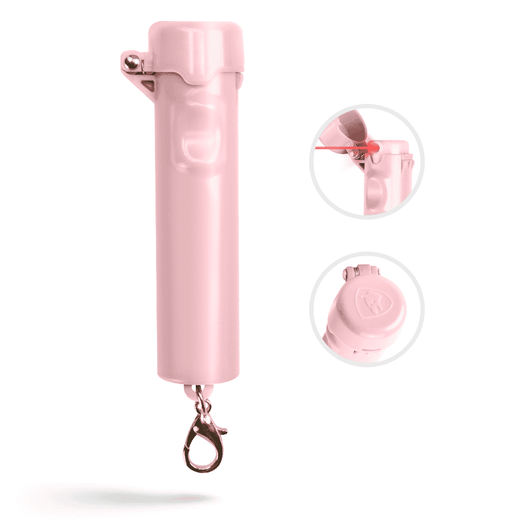 バービー クリップ miniサイズ　ピンク　PK Guard Dog Security, Small Pepper Spray Self Defense, Keychain with