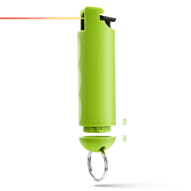 Pepper Spray With Finger Grip & Safety Lock - 16 ft Range, 05 oz, Titanite Pepper Spray Keychain, Self Defense By Guard Dog Security