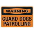 thumbnail image 1 of Guard Dogs Patrolling Warning Sign, Beware Of Dog Security Metal Signs for Home Busines Outdoor Indoor Road Yard Garage Street Wall Caution Decor 12 x 8 Inch, 1 of 4