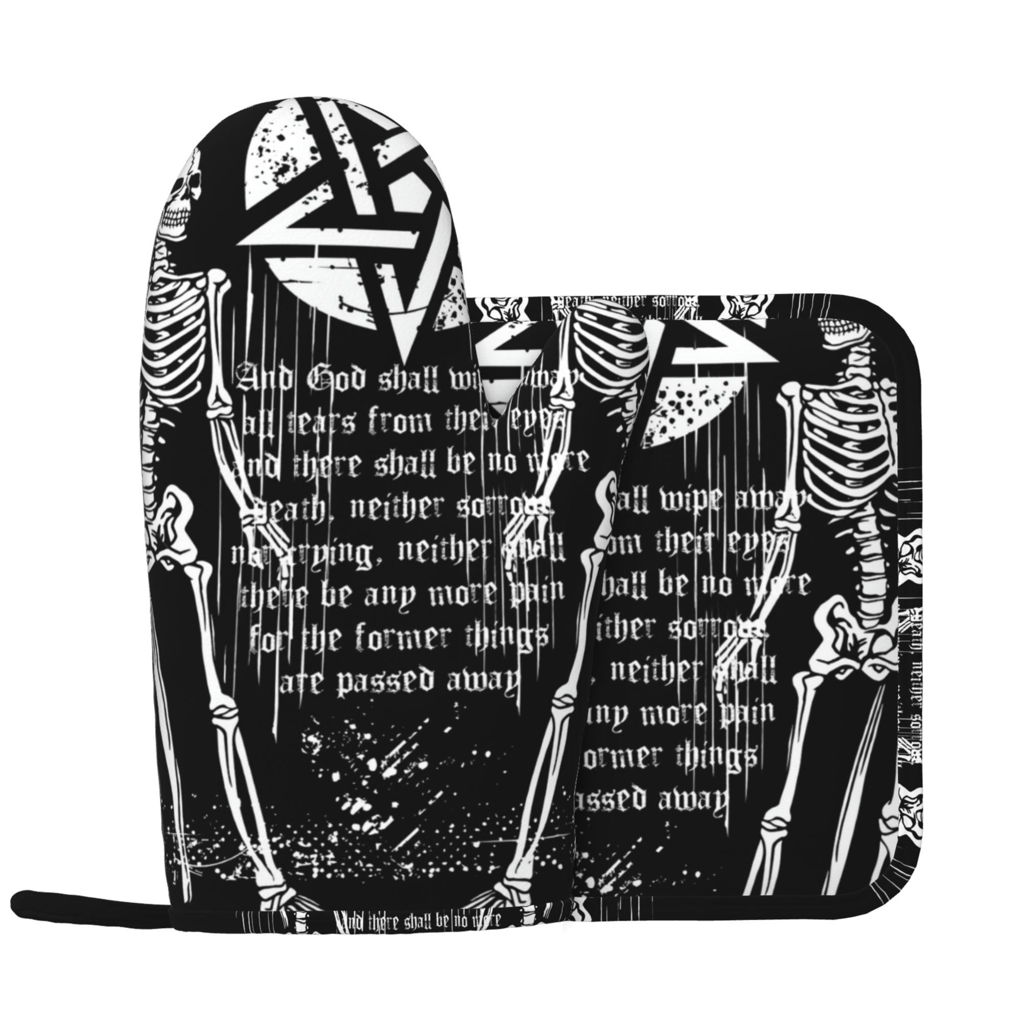 Guard Gothic Design Template Oven gloves, pot clamp set, anti slip