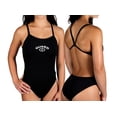 thumbnail image 1 of Adoretex Girl's/Women's Guard Polyester Thin Trap Open Back Swimsuit (FGP05) - Black - 34, 1 of 5