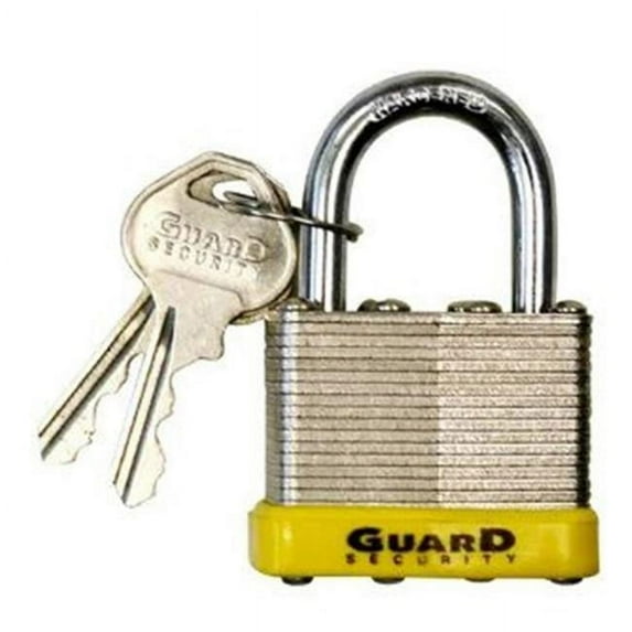 Guard Security 102280 740LS Laminated Steel Padlock with 1.5 in. Long Shackle