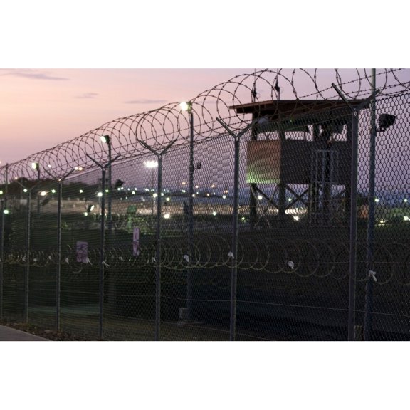 Guard Tower At Dawn At Camp Delta The Military Prison At Naval Base Guantanamo Bay Cuba. June 9 2010. History