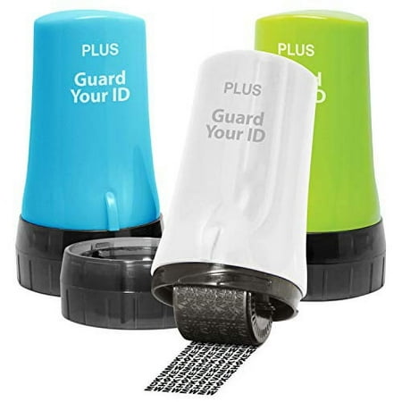 Guard Your ID 1.50" x 1.50" x 3.23" Theft prevention Security Reversible Stamp (3 Piece Set)