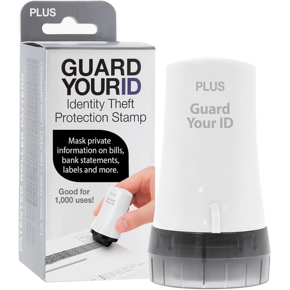 Guard Your ID Advanced Security Roller 2.0 for Identity Theft Prevention Stamping White