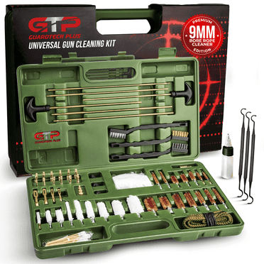 GuardTech Plus Pro Universal Gun Cleaning Kit for All Calibers (Green)