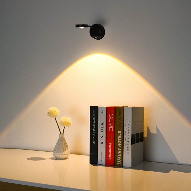 GuardWee Wall Sconces Lighting Battery Operated Motion Sensor Picture Lights for Paintings with 3 Color Temp Dimming Removable Wireless Wall Lamp for Bedroom Living room Hallway Rechargeable Walmart.c...
